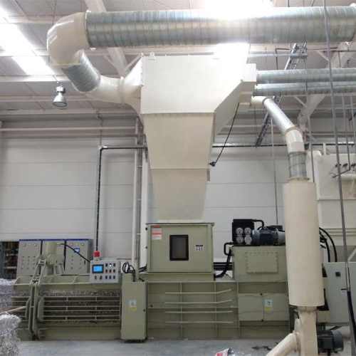 Printing industry waste discharge line material shredder