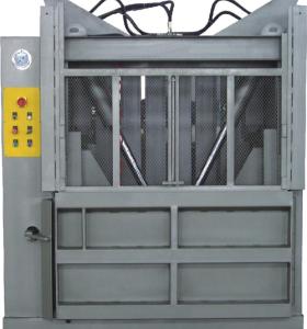 Vertical baler with solution for film factory