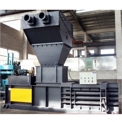 Horizontal semi-automatic hydraulic baler for baling press paper, cardboard and film