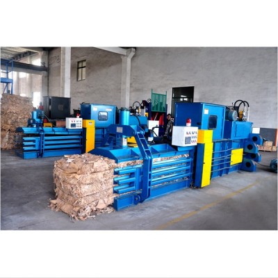 Horizontal Automatic hydraulic baler for baling press paper, cardboard and film