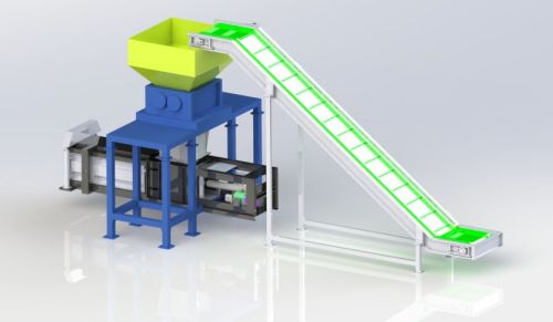 Plastic Bottle shredder and Baler solution