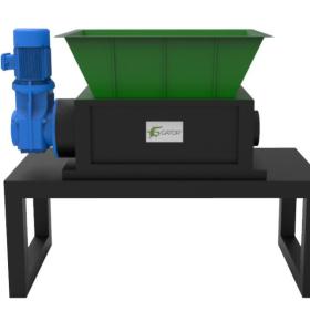 two shaft shredder Small-size For shredding solid waste, E-waste, plastic, metal and wood waste