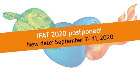 Welcome to visit us on IFAT 2020