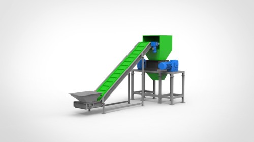 Heavy duty double shaft shredder for plastic wood metal and solid Waste solution two shaft shreddeing machine