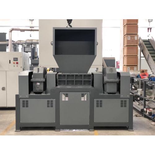 High efficiency two shaft shredder for woods plastic metal waste shredding