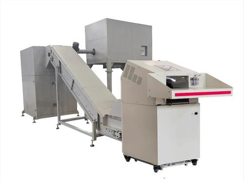 Industrial high security P7 paper shredding and crushing machine