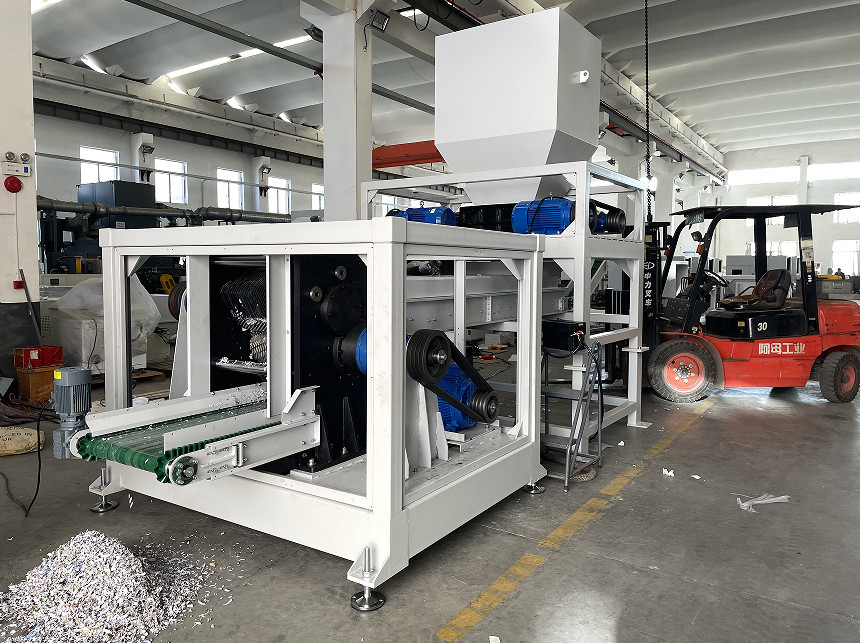 SUPU industrial paper shredding and baling system
