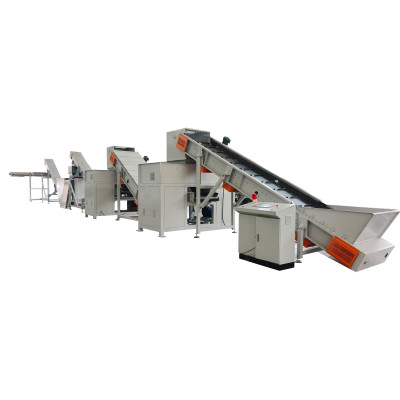 Industrial high security P5-P7 paper shredding line with 3 tons per hour