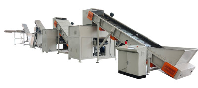 Industrial high security P5-P7 paper shredding line with 3 tons per hour