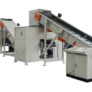 Industrial high security P5-P7 paper shredding line with 3 tons per hour