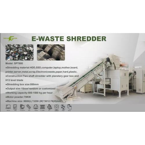 SUPU Industrial E-Waste Shredding Line: Secure, High-Volume Destruction & Resource Recovery