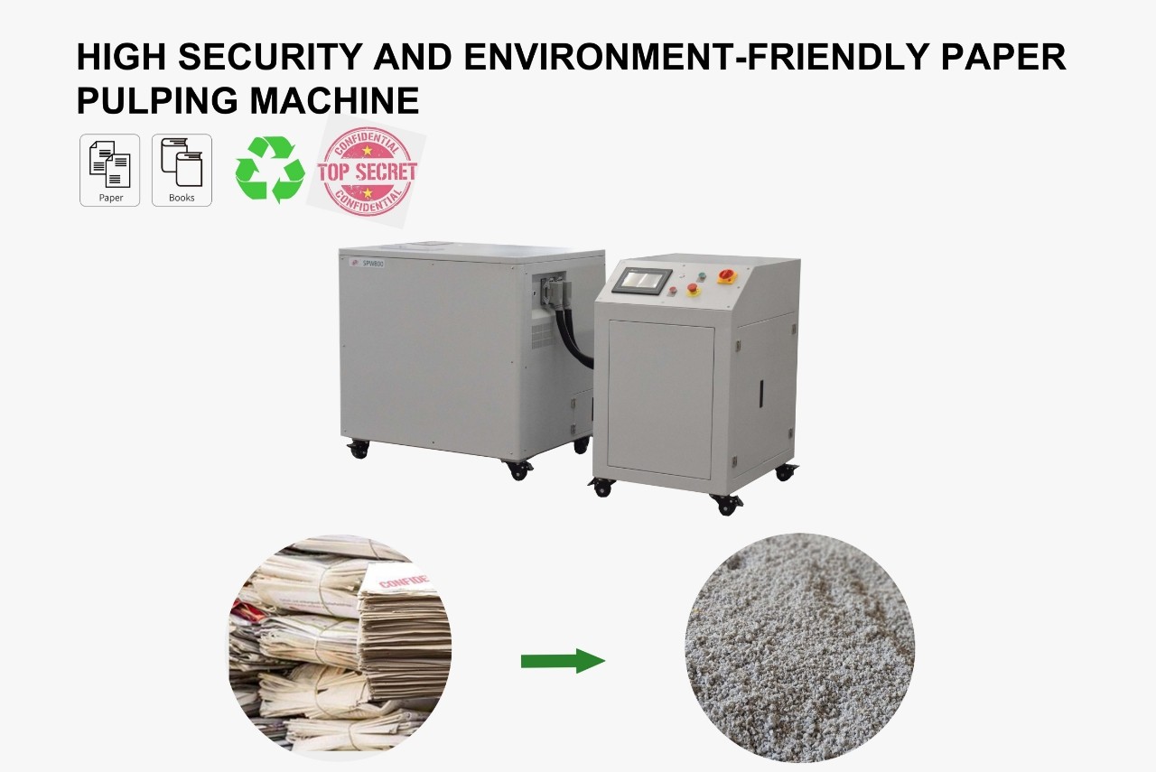 SUPU Paper Pulping Machine With Two Shaft Shredding System SPW800