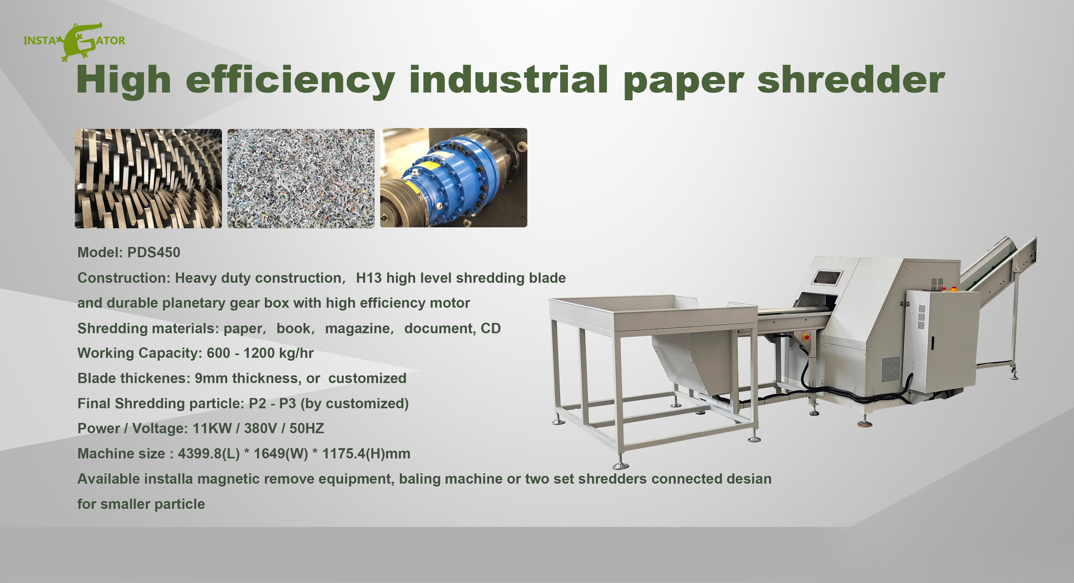 Industrial Paper Shredders Used For Recycling And Destruction Purposes