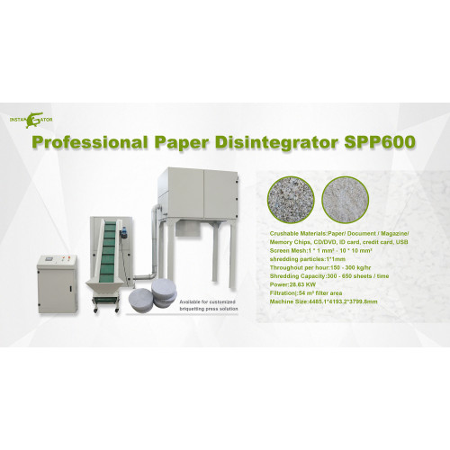 Heavy-duty Single-shaft Shredder, High-safety Dual-unit Crushing System, Suitable for Paper, CDS, DVDS and PCBS