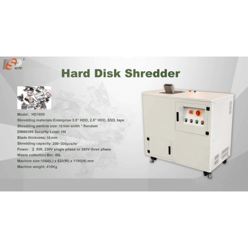 Portable Small Hard Disk Shredder, Dual-axis Solid-state Drive Shredder, Suitable for Office and Home Office Use