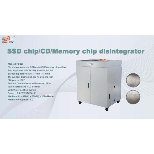 Portable Crusher Fitted with a Professional High-Speed Grinding System, Perfect for CDs, SIM Cards & Electronic Chips