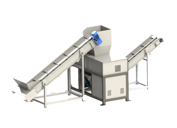 Solid Waste E-Waste Printed Hard drive hard steel Recycling Machine Shredder