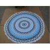 compressed beach towel round with pocket