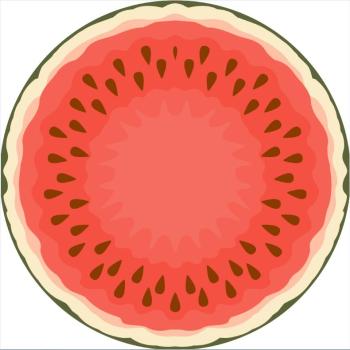 roundie digital printing beach towel custom watermelon