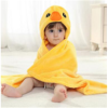 baby bamboo hooded towel/surf hooded poncho towel.yellow duck