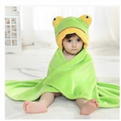bamboo baby hooded towel and adult hooded beach towel,little frog