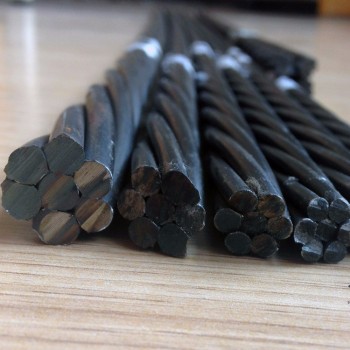 HIGH TENSILE 7 WIRE PC STRAND with common diameter 9.3mm, 9.53mm, 11.11mm, 12.7mm & 15.24mm
