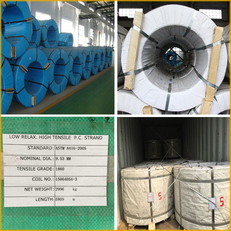 15.24MM Prestressed Concrete Steel Strand for Hollow Core Slab