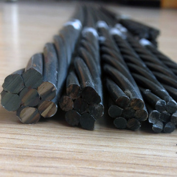 ASTM A416 12.7mm pc steel strand prestressed concrete 7-wire strand