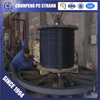 Building Construction Material 15.24mm Unbonded PC Strand for Precast Concrete