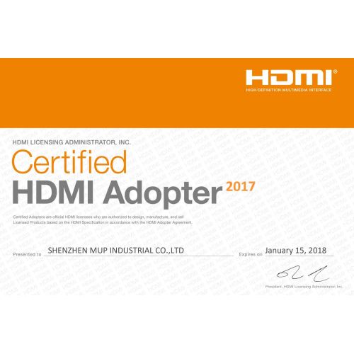 Matériel HDMI certifié