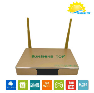 Sunshine intelligent OTT android TV box Quad Core 4K Tv Box Support UHD H.265 Wifi