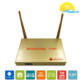 Sunshine ultra-fidelity OTT android TV box  support HDMI Wifi H.265 3D