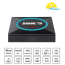 Amlogic S905X 1 / 2G RAM + 8G / 16G ROM H.265 الروبوت 6.0 صندوق التلفزيون الذكية