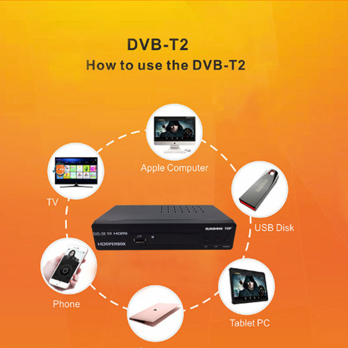 Full HD 1080p DVB-T2 gratuit à l'air logiciel UPDATE SUNSHINE TOP WHOLESALE