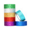 Free sample fluorescence polyester Decorative glitter tape