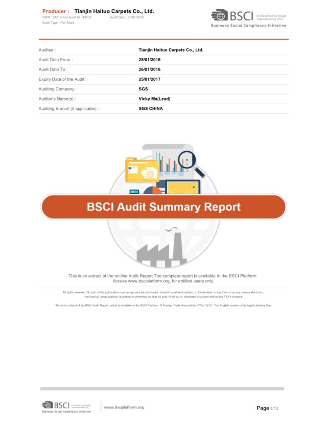 BSCI Report