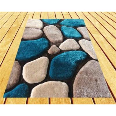 3D floor polyester shaggy carpet with modern design