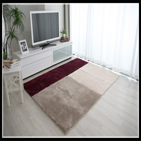 Microfiber polyester shaggy rugs living carpet and mat