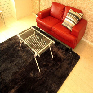 Hand Tufted Shaggy Carpet Polyester Comfort Rug