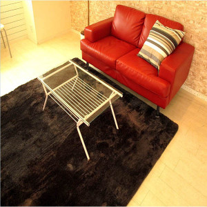 Hand Tufted Shaggy Carpet Polyester Comfort Rug