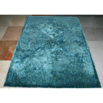 Modern decoration handtufted 1200D polyester silk carpet and rug