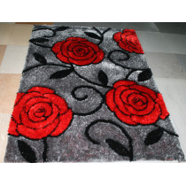 Most Popular Custom 3D Flower Shaped Shaggy Floor Carpet
