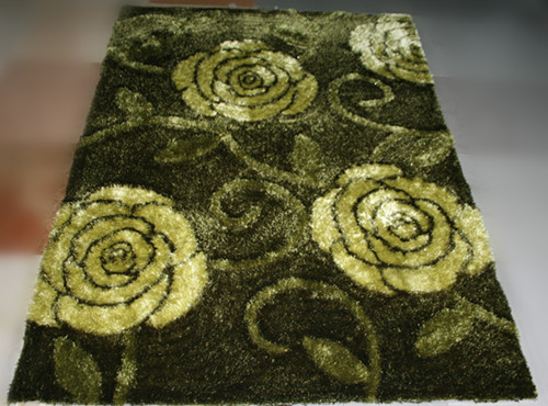 Most Popular Custom 3D Flower Shaped Shaggy Floor Carpet