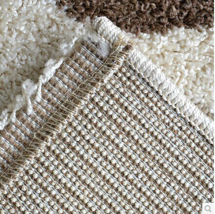 Decorative handtufted polyester shaggy carpet and rug