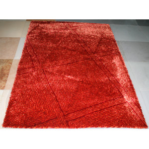 Modern decoration handtufted polyester silk and yarn carpet and rug