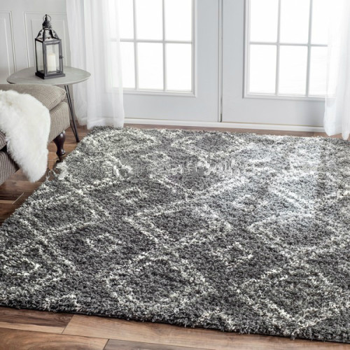 Microfiber 100%  polyester plain shaggy carpets