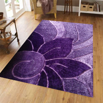 100% polyester shaggy beautiful flower design carpets