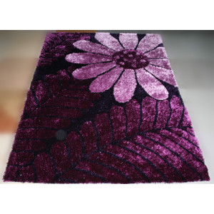 100% polyester shaggy beautiful flower design carpets