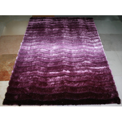 Hand Tufted Shaggy Carpet Polyester Comfort Mat