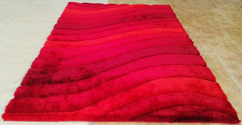hand tufted 100% polyester 3D shaggy silk carpets ,floor mats,door mats